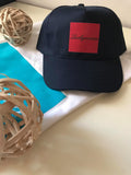 Limited edition  blue caps for sale in flock print