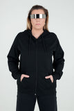 Unisex hoodie with white flock  logo L,XL,XXL