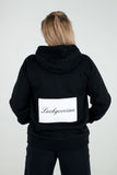 Unisex hoodie with white flock  logo L,XL,XXL
